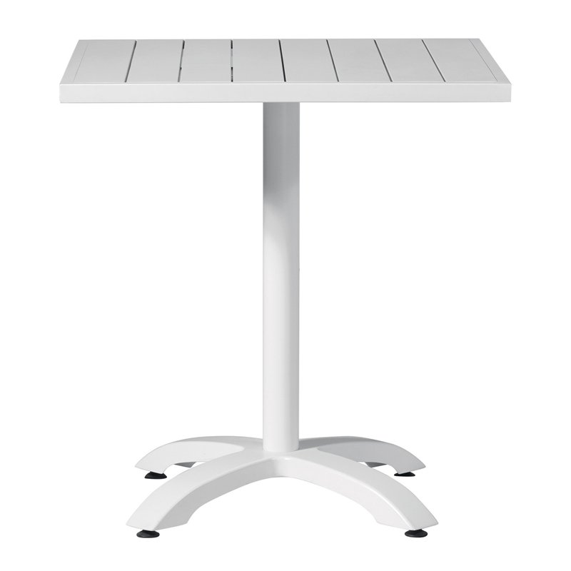 Greenwood Calipso Aluminum Table 70x70 cm - White