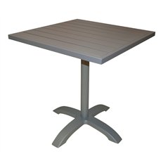 Tavolo Calipso In Alluminio 70x70 cm - Tortora