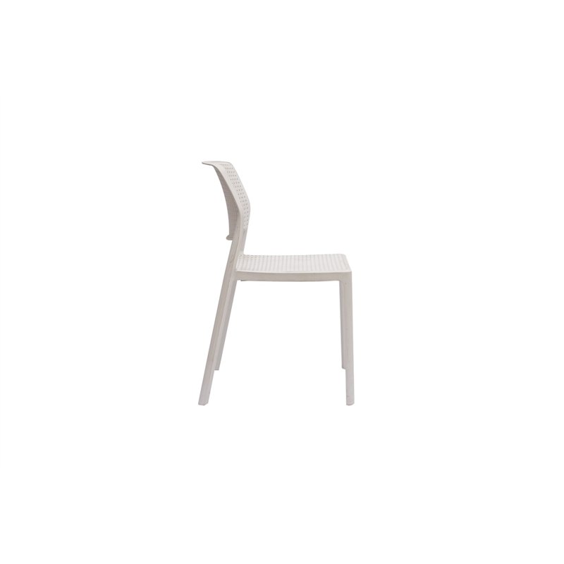 Greenwood Ravenna Garden Chair in Polypropylene with Fiberglass - White
