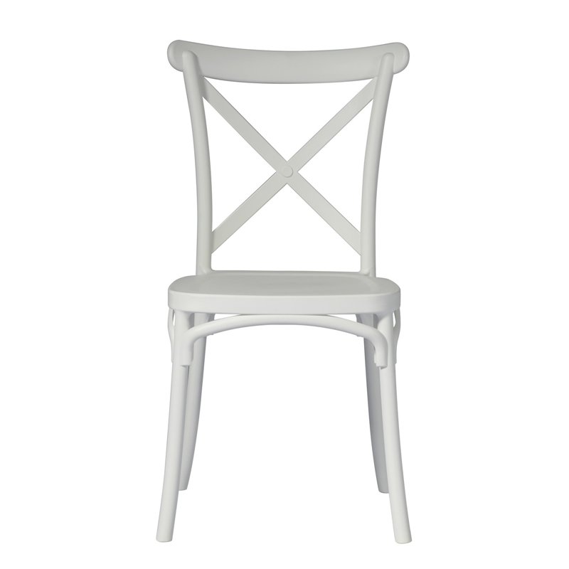 Greenwood Polypropylene Fiberglass Trattoria Garden Chair - White
