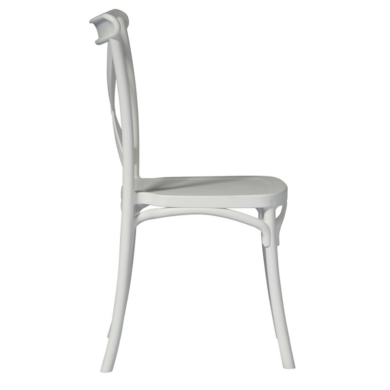 Greenwood Polypropylene Fiberglass Trattoria Garden Chair - White