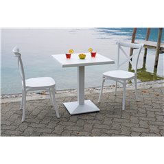 Sedia Trattoria In Polipropilene Con Fibra Di Vetro - Bianco