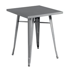 Greenwood 60x60 cm Sheet Metal Table - Silver