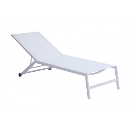 Greenwood Aluminum Sun Lounger - Ivory