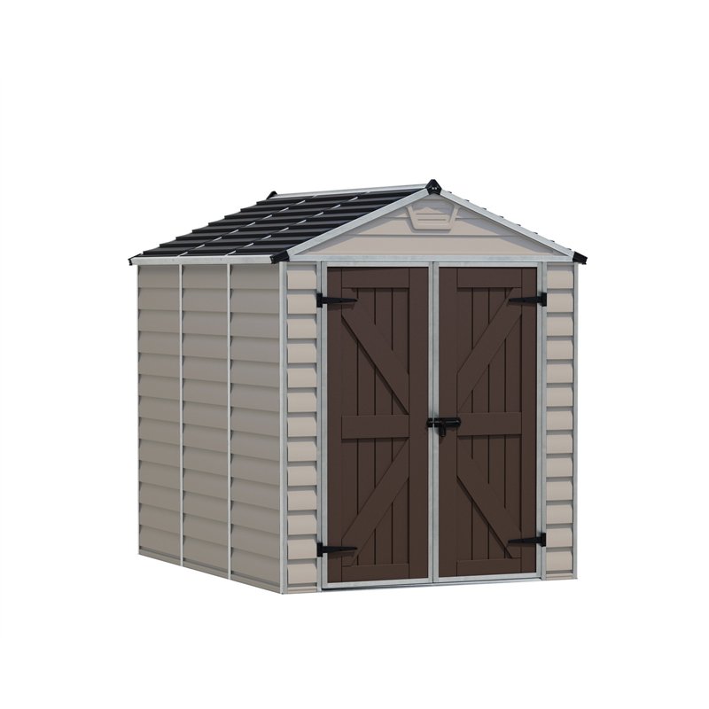 Canopia Skylight Polycarbonate Garden Shed 229x185x217 cm Sand