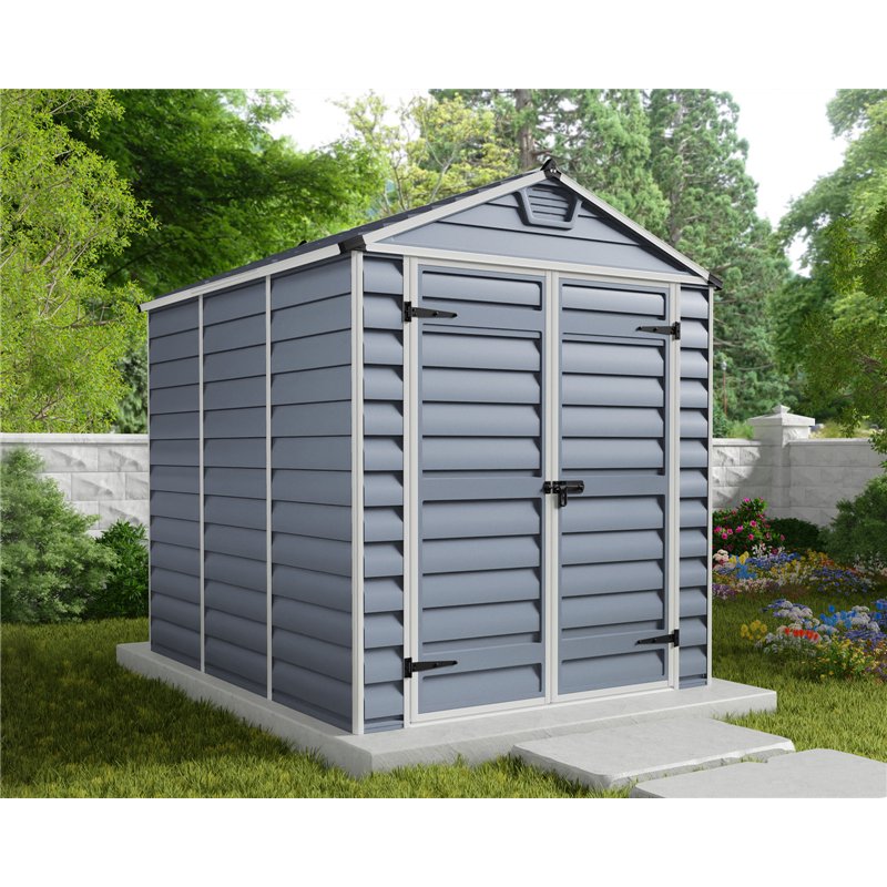 Canopia Skylight Polycarbonate Garden Shed 229x185x217 cm Gray