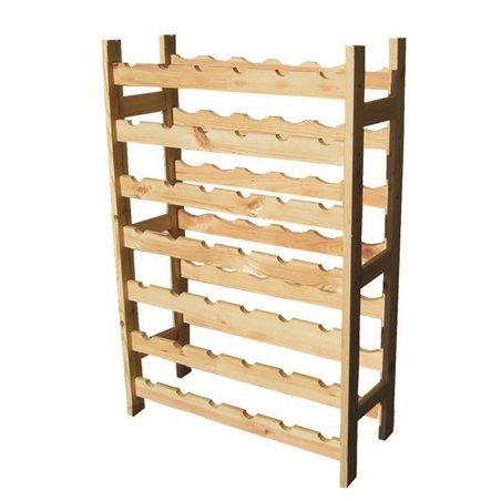 Cantinetta Portabottiglie in Pino Massiccio 42 Posti 63x25x98 cm Unionwood