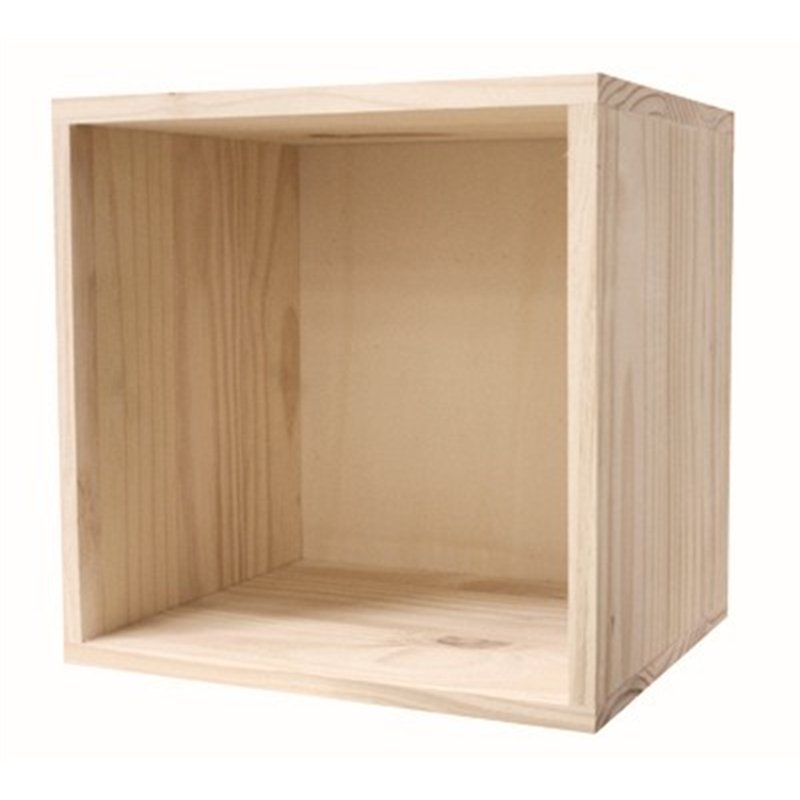 Modular Storage Unit in Unfinished Solid Pine with 1 Compartment 36x30x36 cm Unionwood Modular Storage Unit in Unfinished Solid Pine with 1 Compartment 36x30x36 cm Unionwood