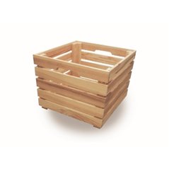 Box Contenitore CREABOX in Pino Massiccio Grezzo 35x35x35 cm Unionwood