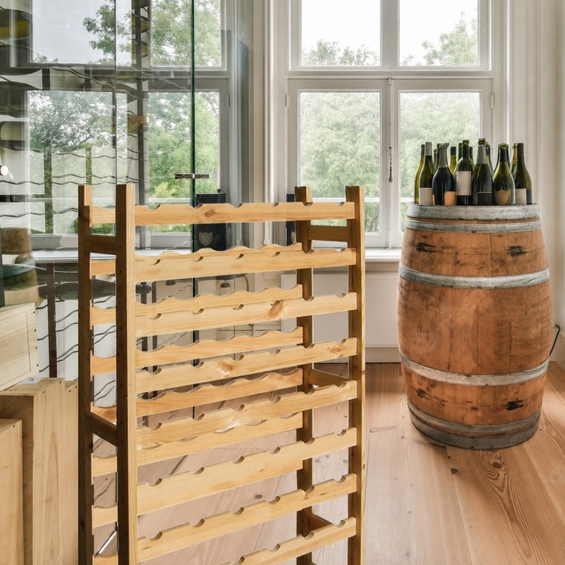 42-Bottle Pine Wine Rack 63x25x98 cm Unionwood 42-Bottle Pine Wine Rack 63x25x98 cm Unionwood