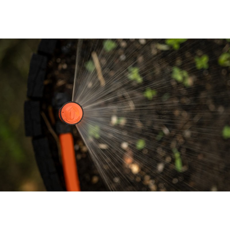 Stocker Irrigatore a spruzzo 360° regolabile con doppio attacco per tubo, estensibile Stocker Irrigatore a spruzzo 360° regolabile con doppio attacco per tubo, estensibile