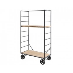 Industrial Style Shelf in Wood Dim. 40x82x150 cm