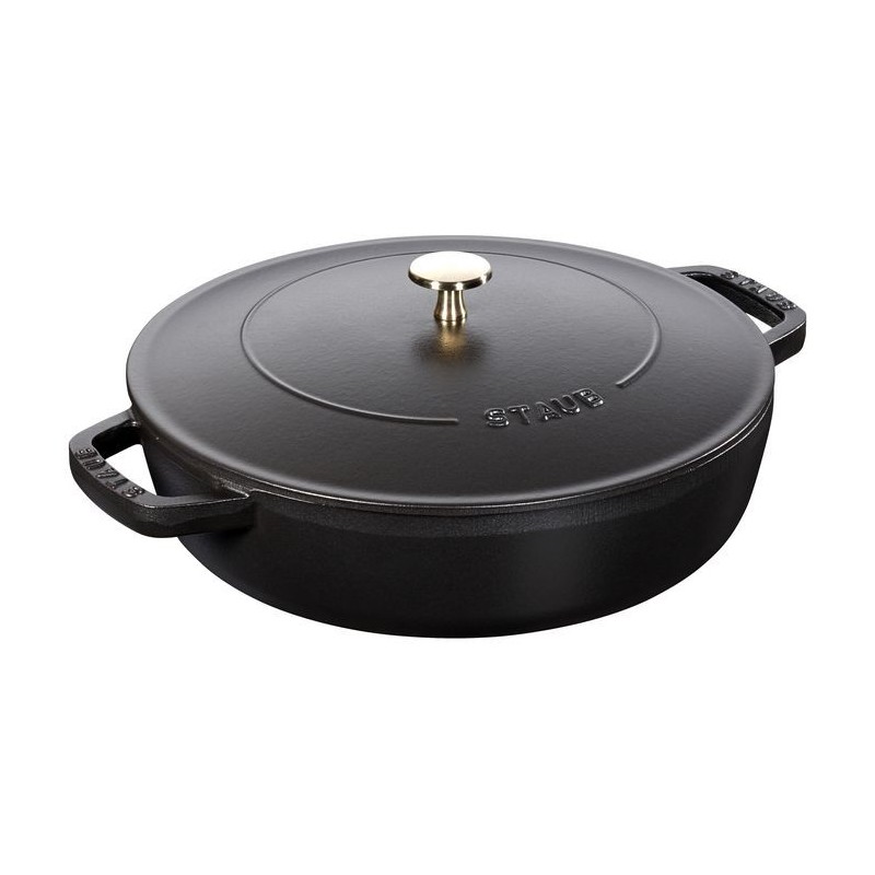Chistera Pan 24 cm Black in Cast Iron