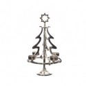 Aluminum Christmas tree for tealights