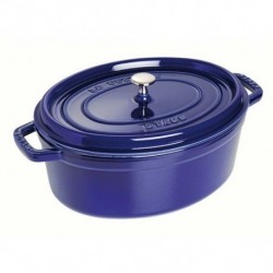 Cocotte Ovale 31 cm Bleu Foncé en Fonte