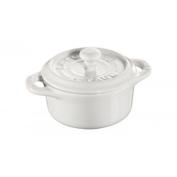 Mini Cocotte 10 cm Blanche en Céramique