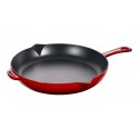 Frying Pan with Handle 26 cm Red in Cast Iron