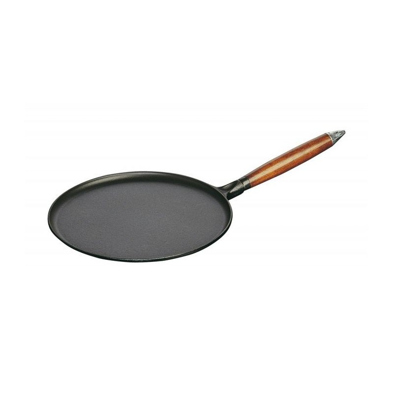Crepe Pan 28 cm Black in Cast Iron Crepe Pan 28 cm Black in Cast Iron