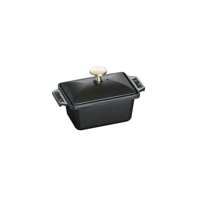 Terrine 15 x 11 cm Black in Cast Iron Terrine 15 x 11 cm Black in Cast Iron