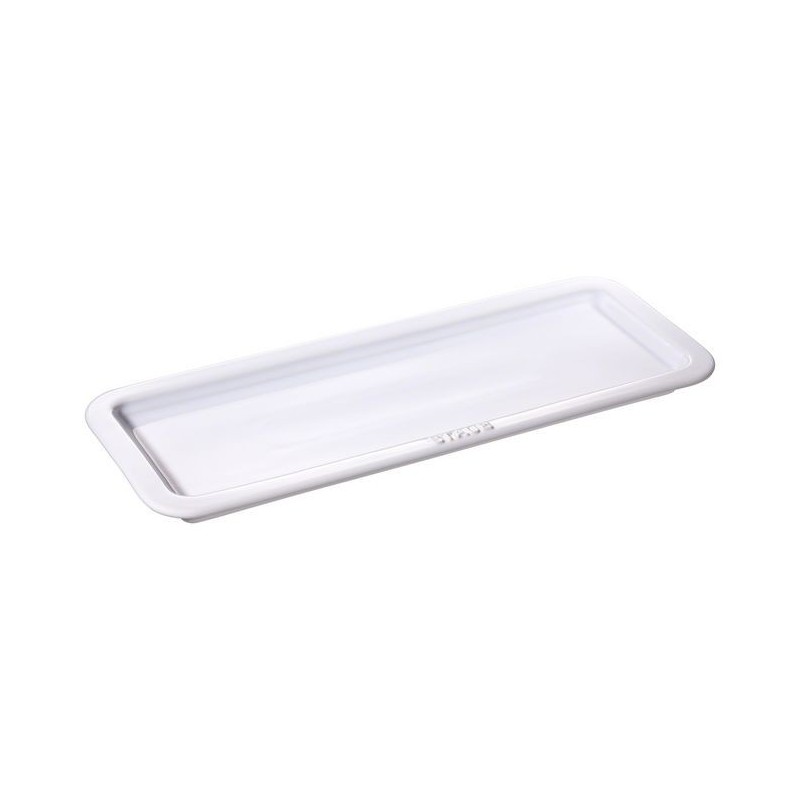 Serving Tray 36 x 14 cm White in Ceramic Serving Tray 36 x 14 cm White in Ceramic