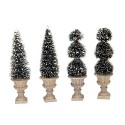 Cone-Shaped & Sculpted Topiaries Set of 4 Réf. 34965