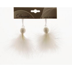 Pendentif avec Plumes 15 cm. Pièce unique