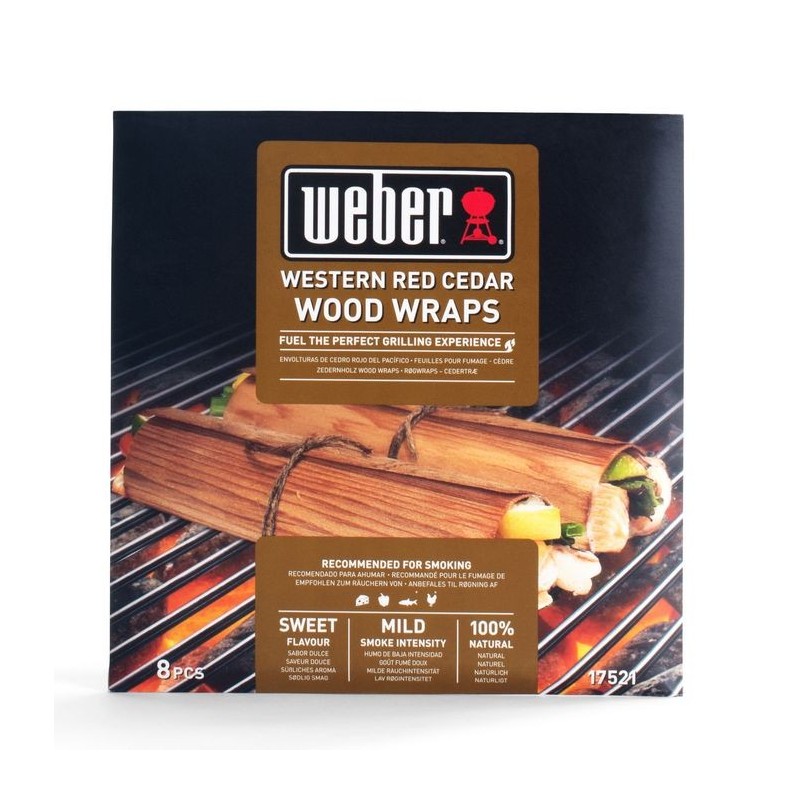 Smoking Wraps - Pacific Red Cedar Weber Cod. 17521 Smoking Wraps - Pacific Red Cedar Weber Cod. 17521