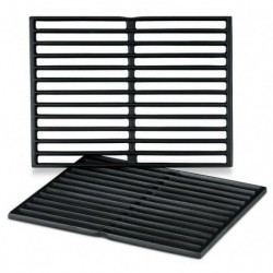 Ensemble de 2 Grilles de Cuisson en Fonte pour Spirit 200 (jusqu’à 2012) et Genesis Weber Réf. 7522