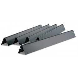 Ensemble de 5 Barres Flavorizer en Acier Émaillé pour Genesis 300 (jusqu’à 2011) (Commandes de Brûleurs sur le Côté) Weber Réf. 