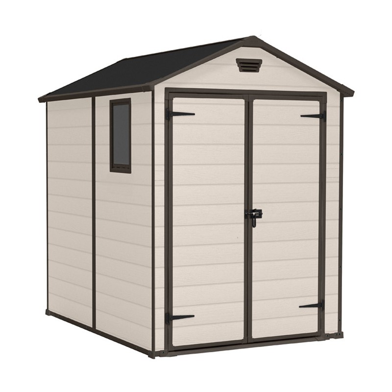Keter Abri de Jardin en Résine MANOR 6x5 beige