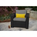 Keter 2 Armchairs With Armrests CALIFORNIA Graphite
