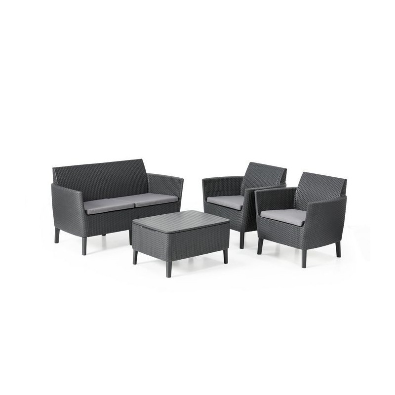 Keter Salon De Jardin 2 Places Salemo Graphite