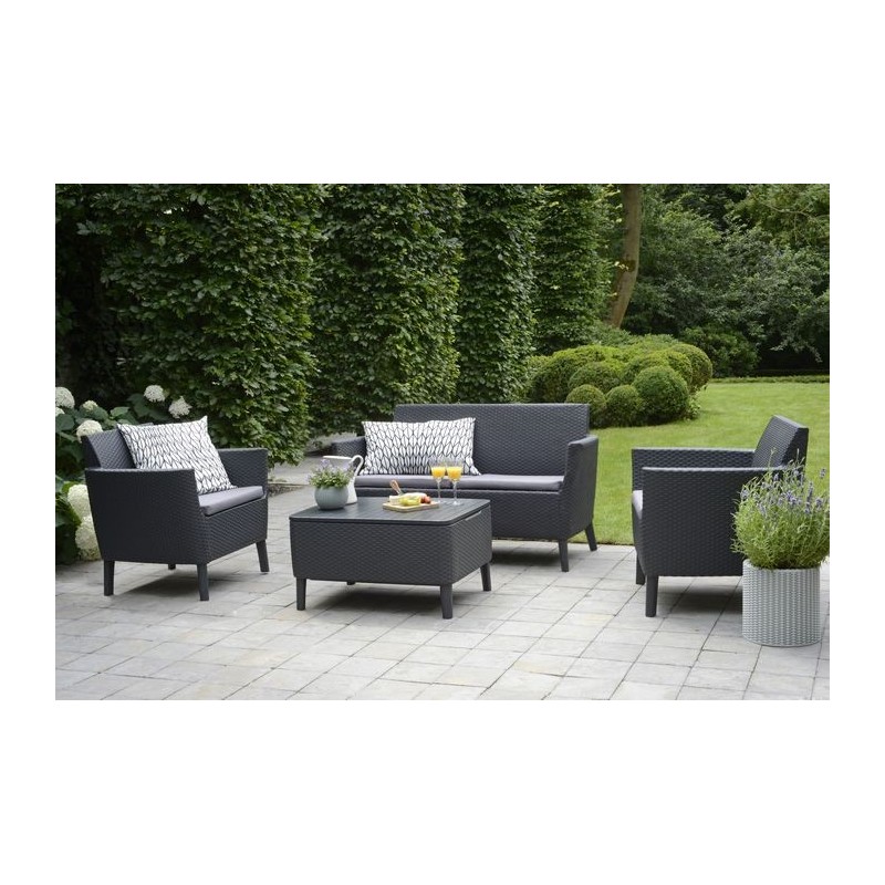 Keter Lounge Set 2 Places SALEMO Graphite