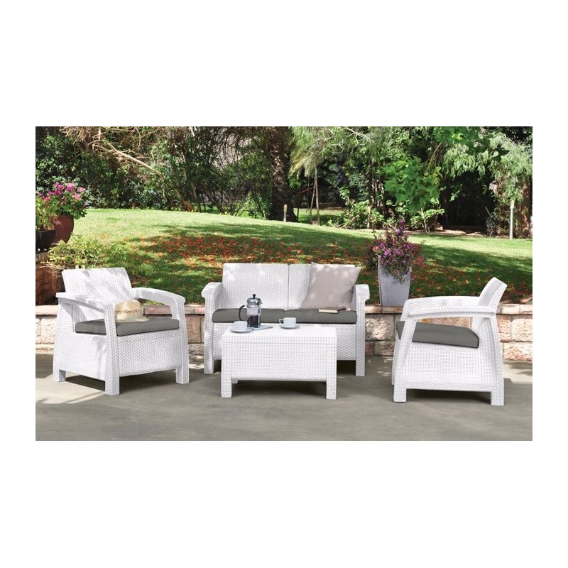 Keter Set Lounge CORFU' Blanc