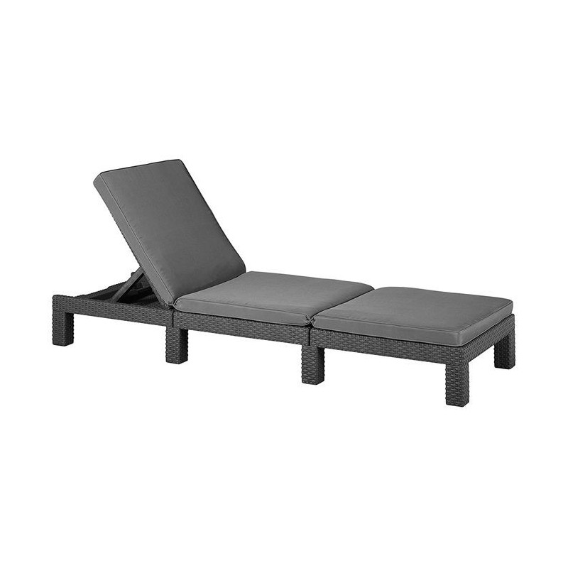 Keter Lounger With Cushion DAYTONA Graphite Keter Lounger With Cushion DAYTONA Graphite