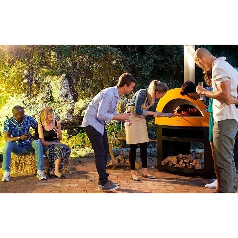 Alfapizza Forno per Pizza ALLEGRO colore Rosso a Legna dadolo.com