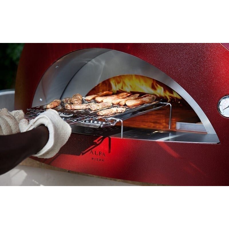 Alfapizza Forno per Pizza ALLEGRO con Base colore Rosso a Legna dadolo.com