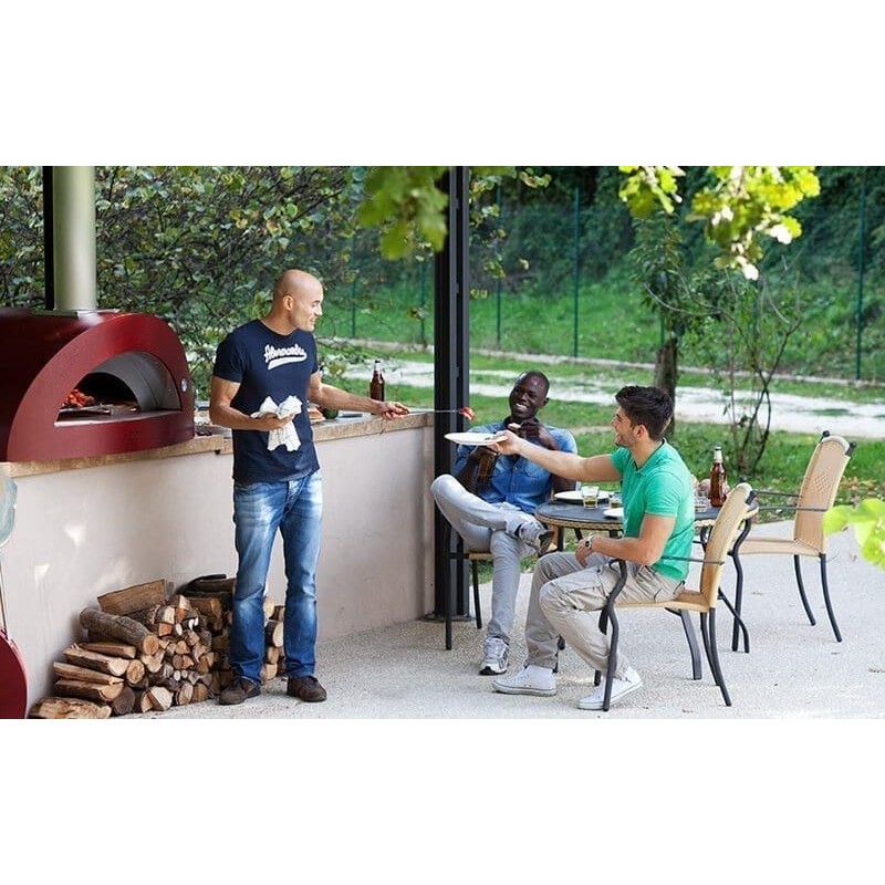 Alfapizza Forno per Pizza ALLEGRO con Base colore Rosso a Legna dadolo.com