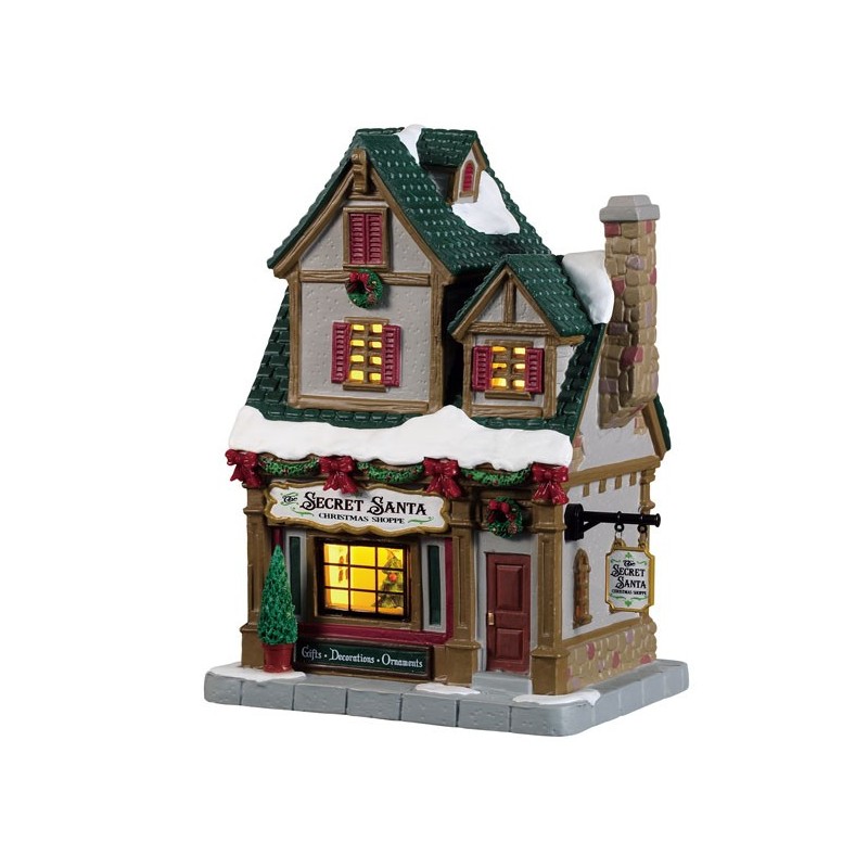 The Secret Santa Christmas Shoppe, B/O Led Ref. 95512