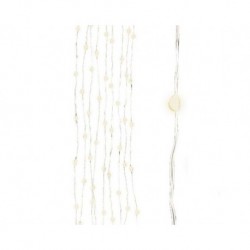 Micro led à fils joints pour extérieur Argent/Blanc dim 100 cm-100L