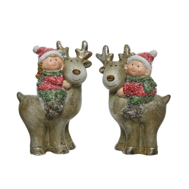 Children with small reindeer dim 5x11 cm Single Piece Children with small reindeer dim 5x11 cm Single Piece