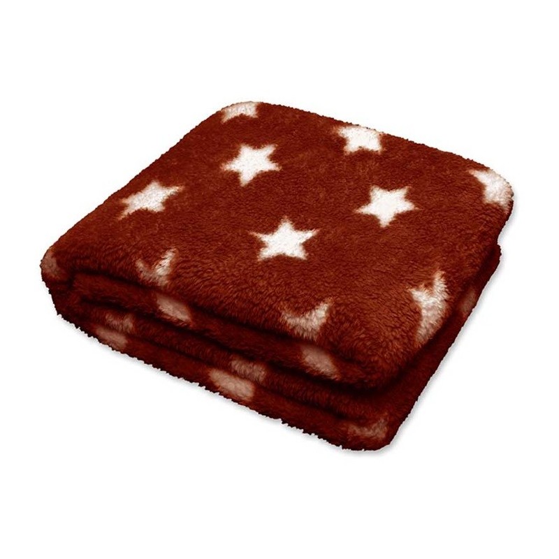 Plaid Stars Throw 150 x 200 cm Color Clay Red