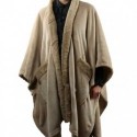 Gaby Plaid Cape Chaude 125 x 175 cm Couleur Sable