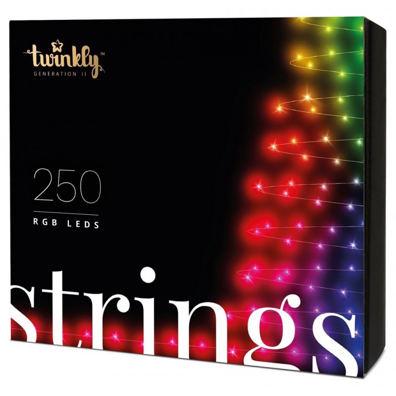 Twinkly STRINGS Lumières de Noël Smart 250 Led RGB II Generation