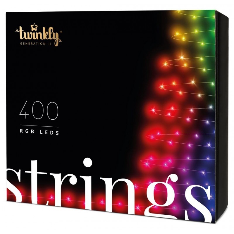 Twinkly STRINGS Lumières de Noël Smart 400 Led RGB II Generation