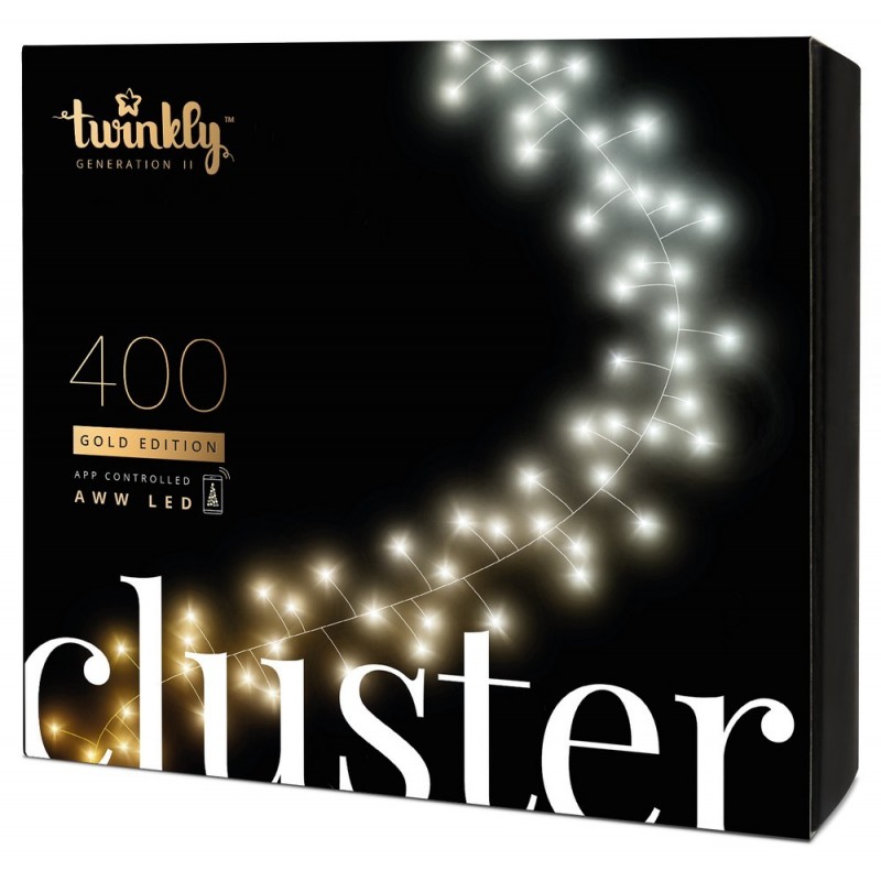 Twinkly CLUSTER Lumières de Noël Smart 400 Led Génération AWW II