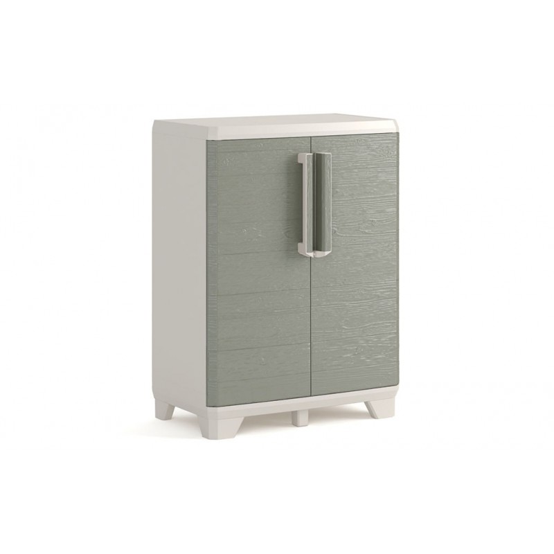 Keter Low Cabinet Wood Grain - ISTA 6 - 68X39X97H Keter Low Cabinet Wood Grain - ISTA 6 - 68X39X97H