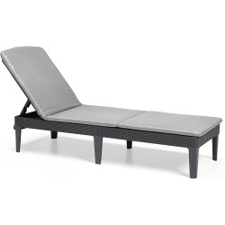 Keter Chaise longue avec coussin JAIPUR graphite