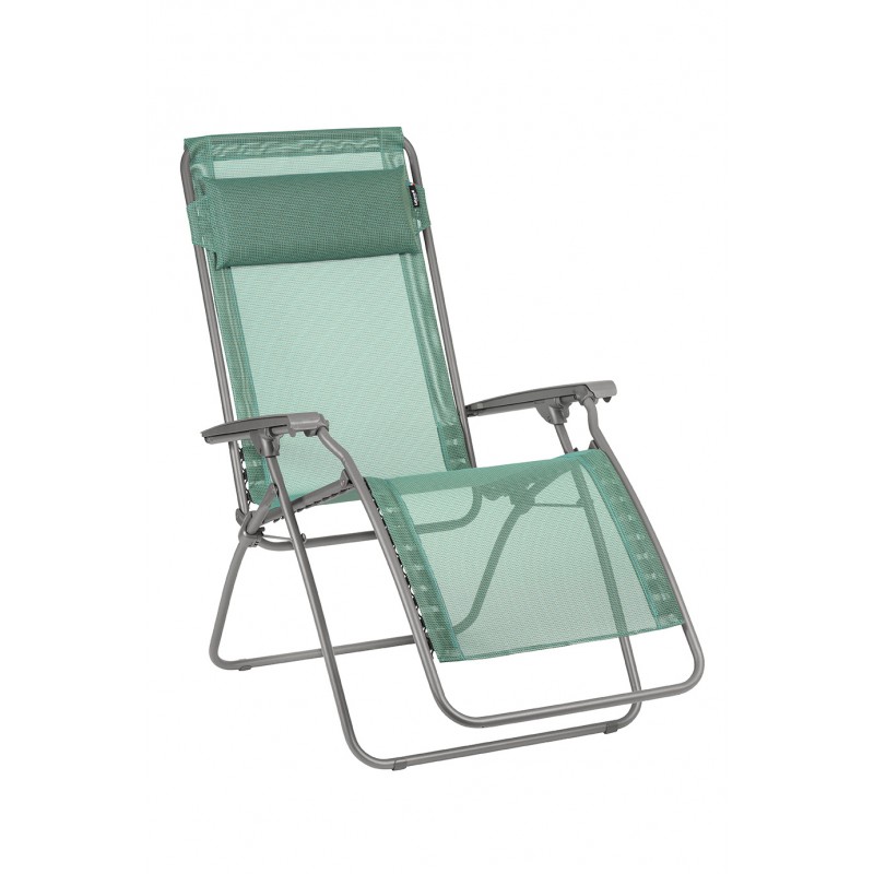 R CLIP LaFuma LFM4020 Chlorophylle/Titane Recliner Deck Chair R CLIP LaFuma LFM4020 Chlorophylle/Titane Recliner Deck Chair