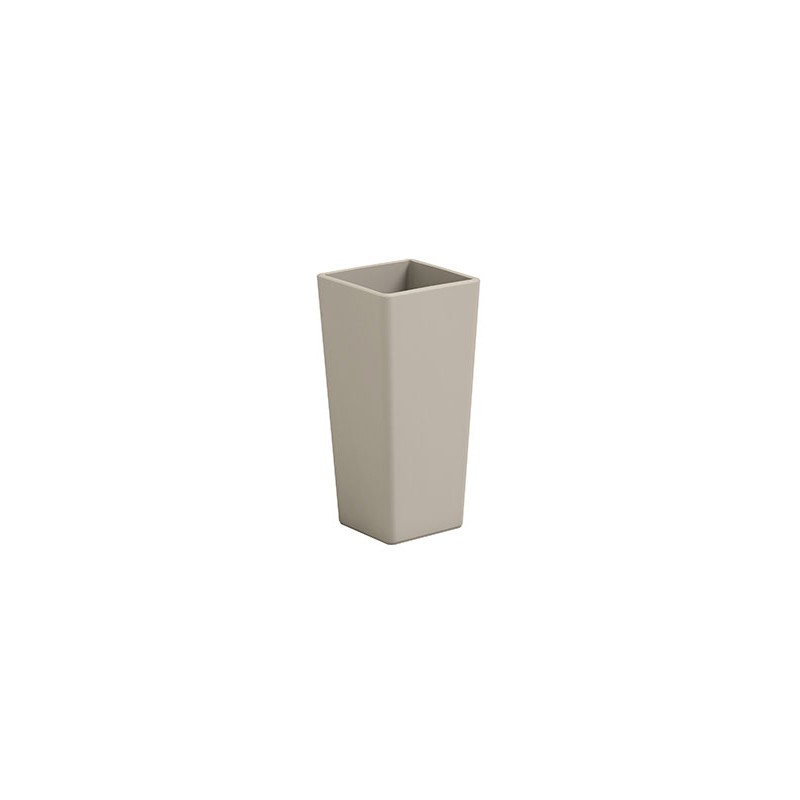 Square Clou vase with cache-pot